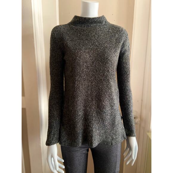 OLD NAVY Gray Speckled Mock Neck Sweater sz XS - Picture 2 of 11